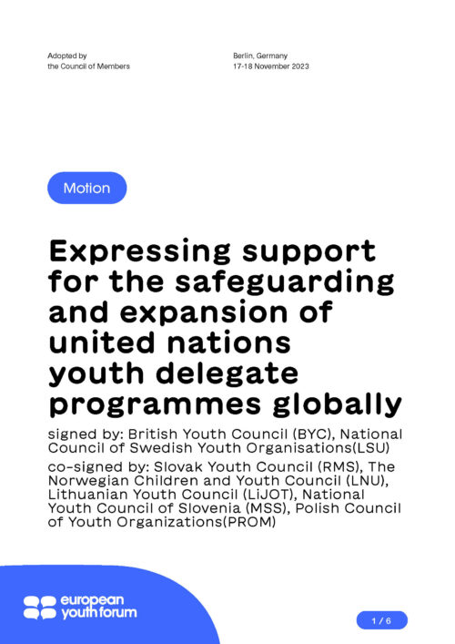 231117 M Safeguarding UN Youth Delegate Page 1