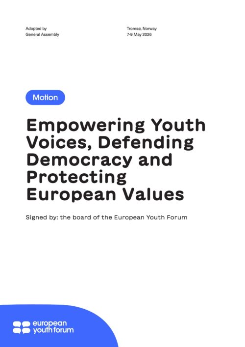 2605 M Empowering Youth Voices Defending Democracy and Protecting European Values cover