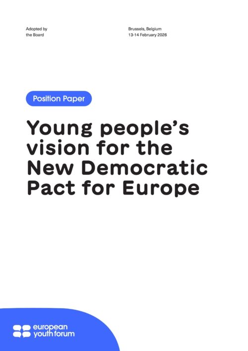 Position Paper on the New Democratic Pact for Europe 2026 cover
