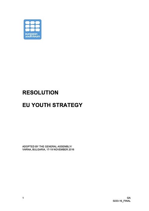 Resolution EU Youth Strategy FINAL1